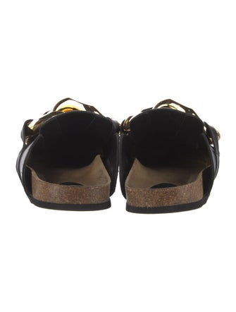J.W. Anderson Leather Chain-Link Accents Slides