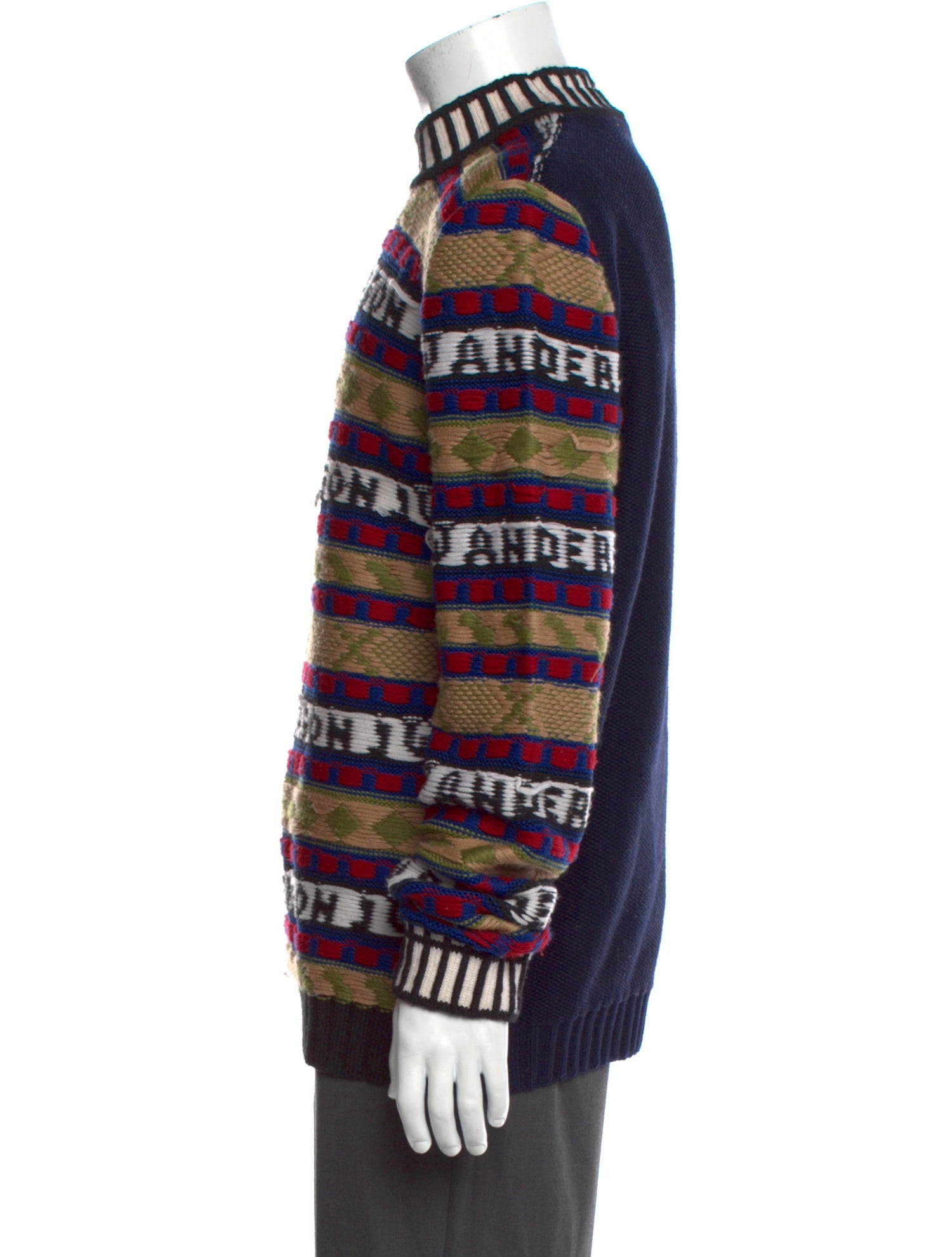 J.W. Anderson Merino Wool Printed Pullover
