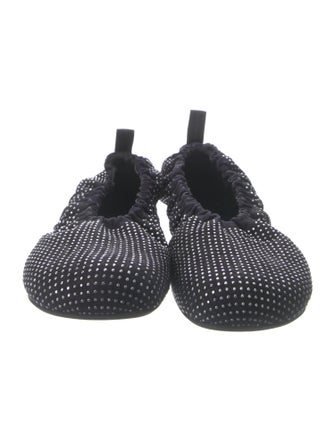 J.W. Anderson Leather Crystal Embellishments Ballet Flats