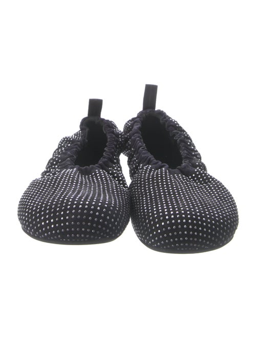 J.W. Anderson Leather Crystal Embellishments Ballet Flats