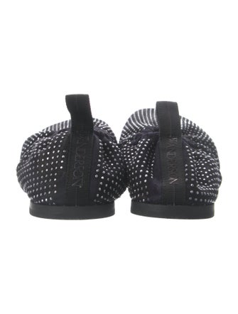 J.W. Anderson Leather Crystal Embellishments Ballet Flats