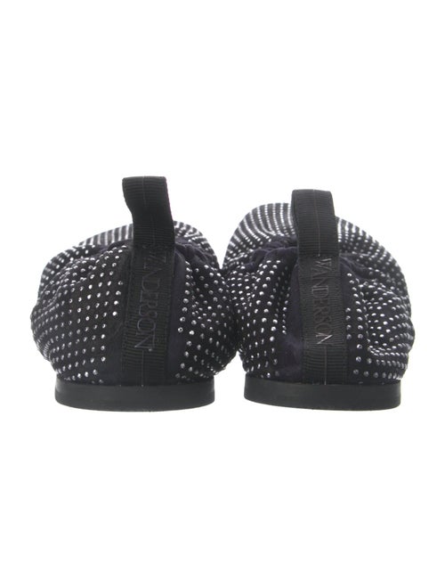 J.W. Anderson Leather Crystal Embellishments Ballet Flats