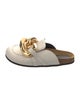 J.W. Anderson Leather Chain-Link Accents Espadrilles