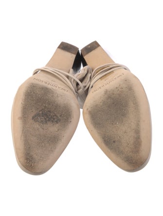 J.W. Anderson Leather Colorblock Pattern Slingback Pumps