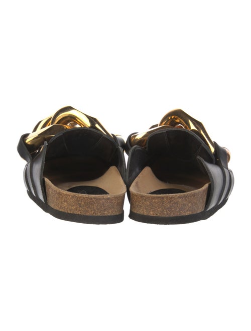 J.W. Anderson Leather Chain-Link Accents Slides