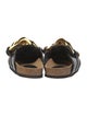 J.W. Anderson Leather Chain-Link Accents Slides