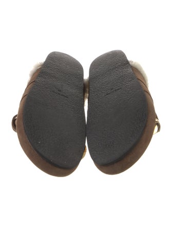 J.W. Anderson Suede Chain-Link Accents Mules