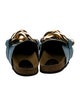 J.W. Anderson Leather Chain-Link Accents Slides