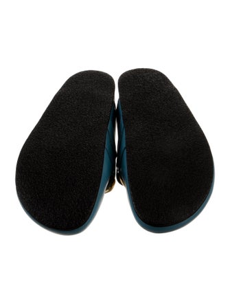 J.W. Anderson Leather Chain-Link Accents Slides