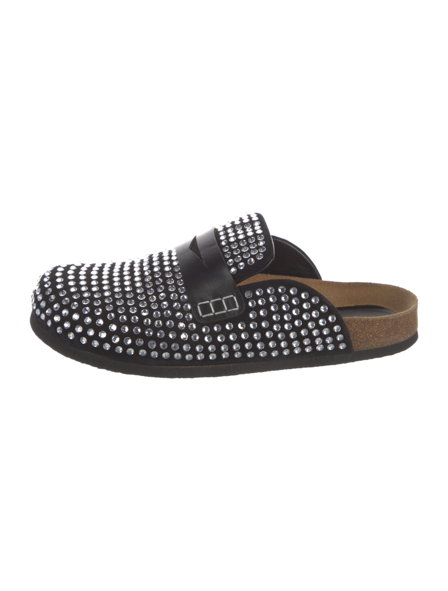 J.W. Anderson Suede Crystal Embellishments Mules