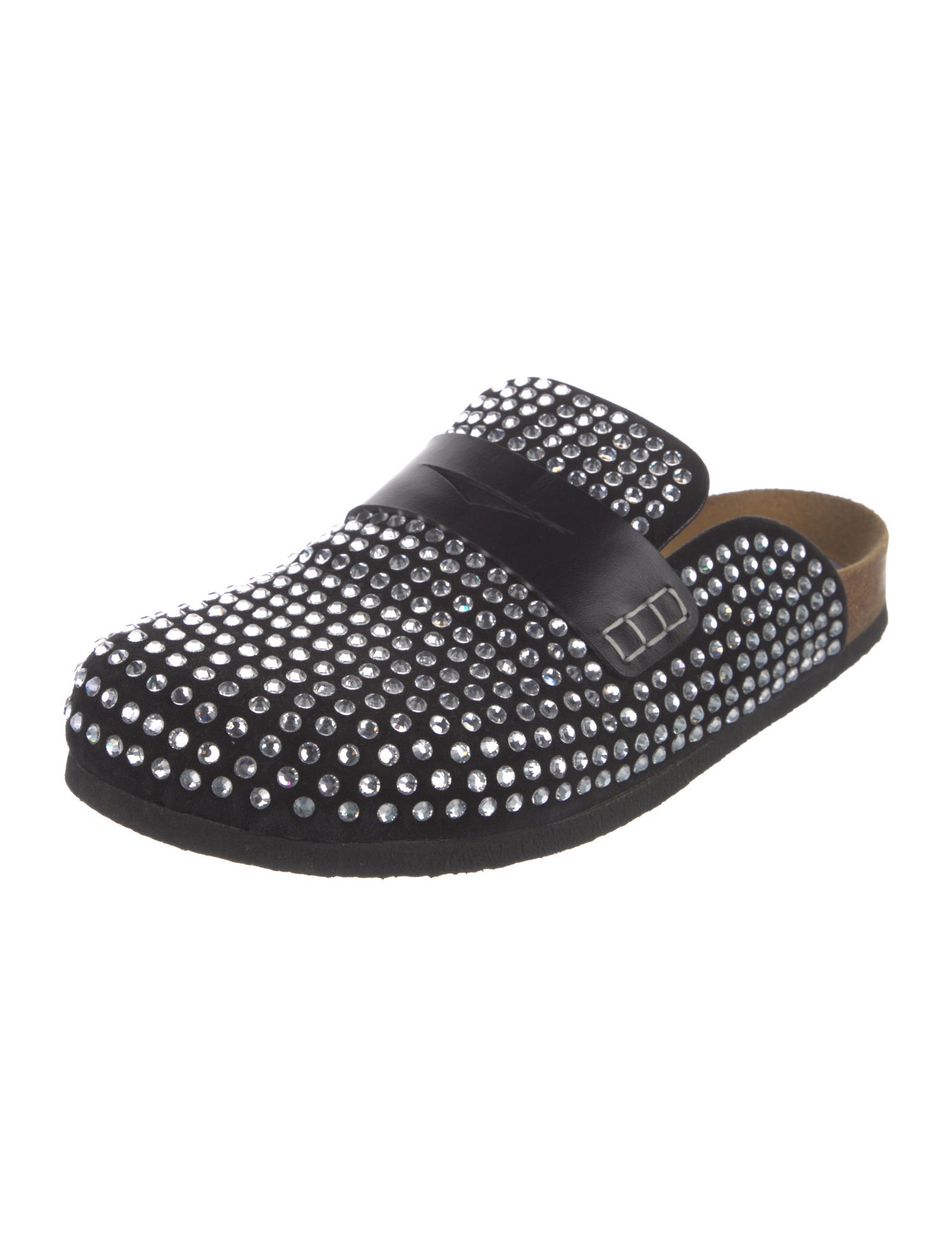 J.W. Anderson Suede Crystal Embellishments Mules