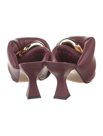 J.W. Anderson Leather Chain-Link Accents Slides