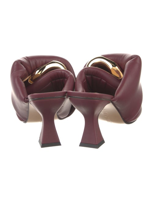 J.W. Anderson Leather Chain-Link Accents Slides