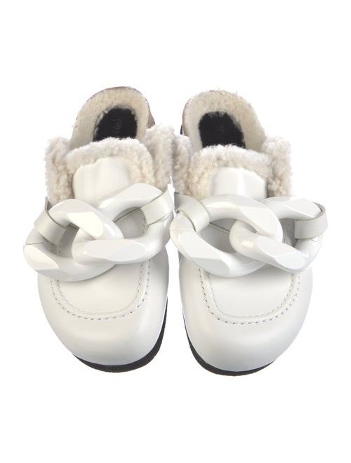 J.W. Anderson Leather Chain-Link Accents Slides