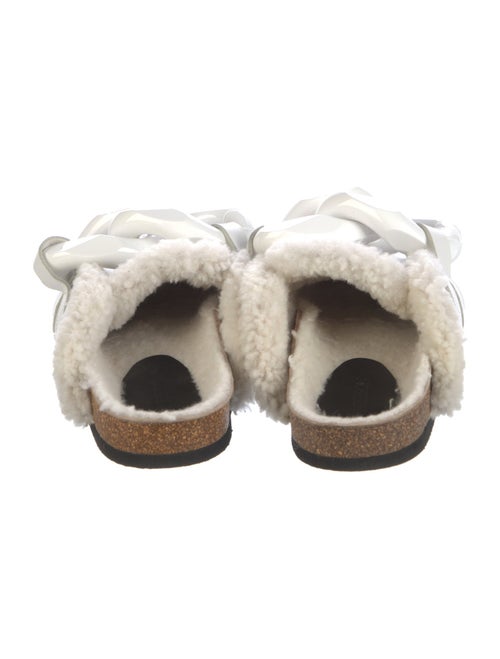 J.W. Anderson Leather Chain-Link Accents Slides