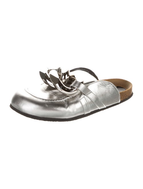 J.W. Anderson Leather Chain-Link Accents Mules