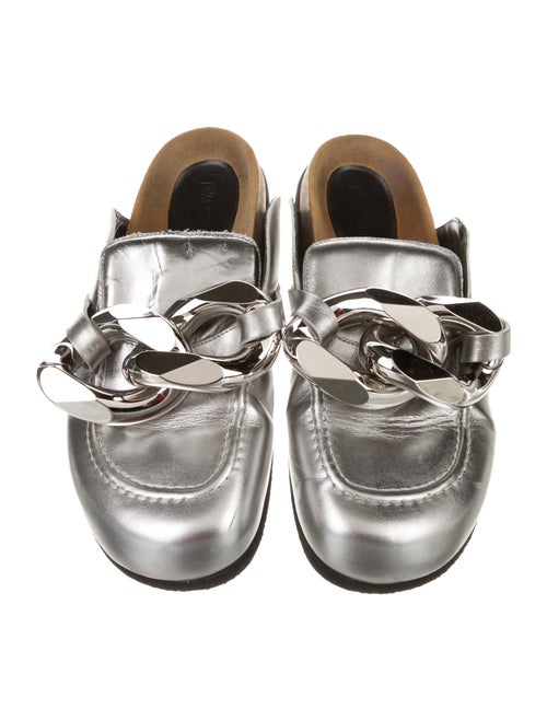 J.W. Anderson Leather Chain-Link Accents Mules