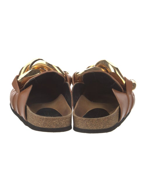 J.W. Anderson Leather Chain-Link Accents Mules