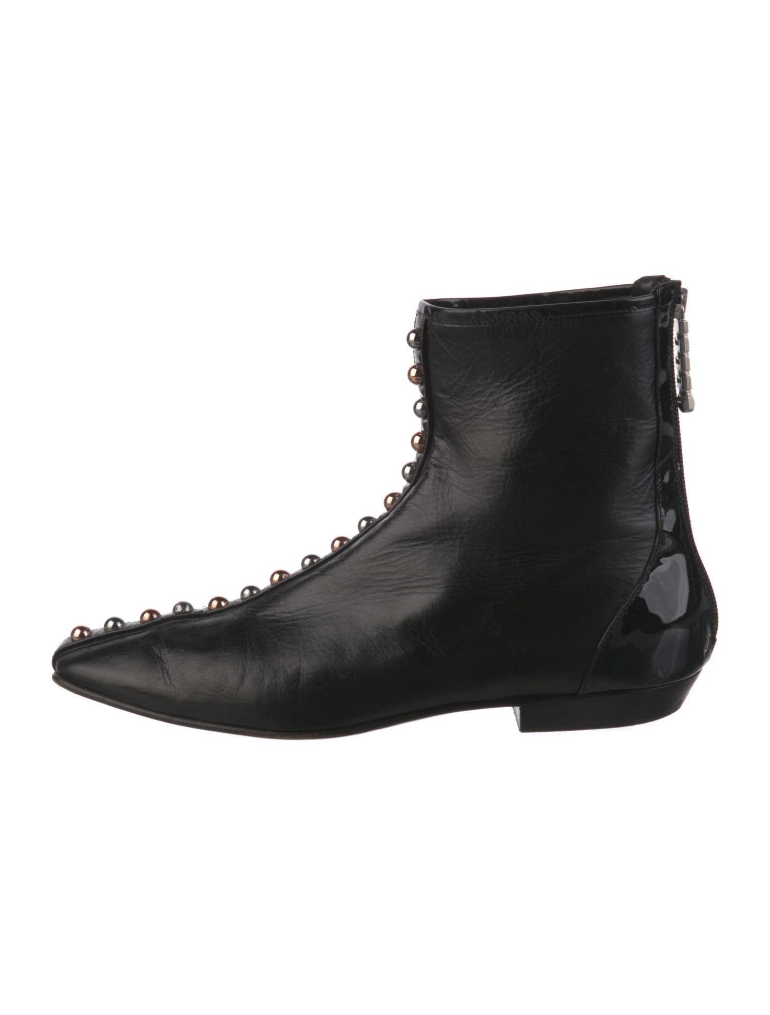 J.W. Anderson Leather Studded Accents Lace-Up Boots