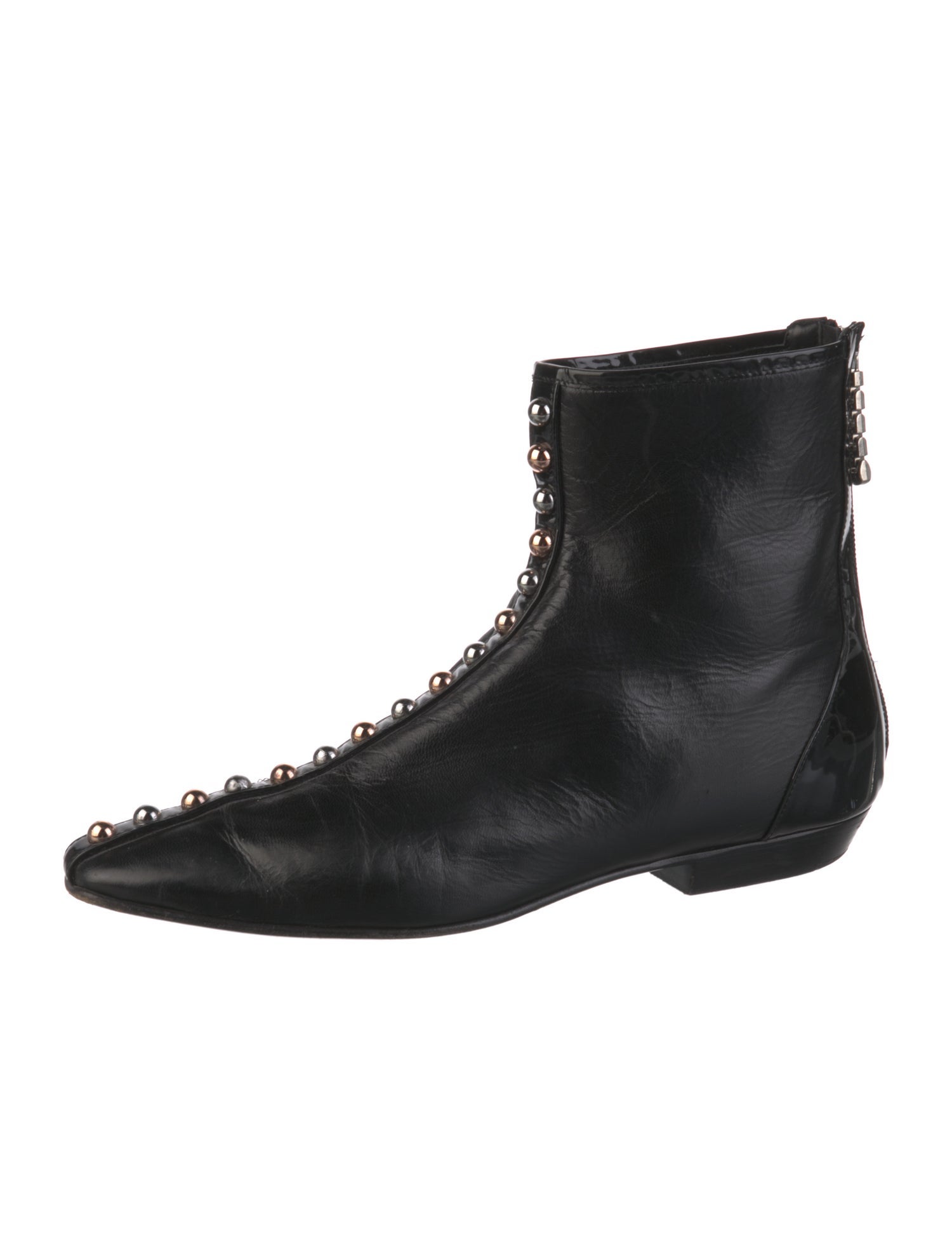 J.W. Anderson Leather Studded Accents Lace-Up Boots