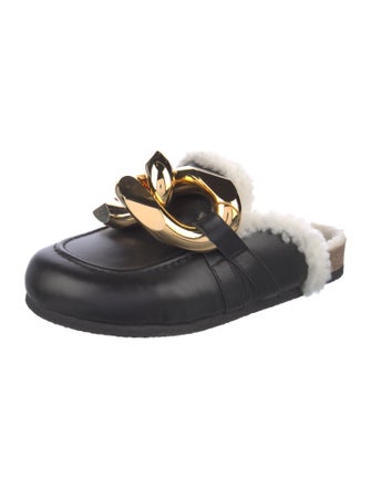 J.W. Anderson Leather Chain-Link Accents Mules
