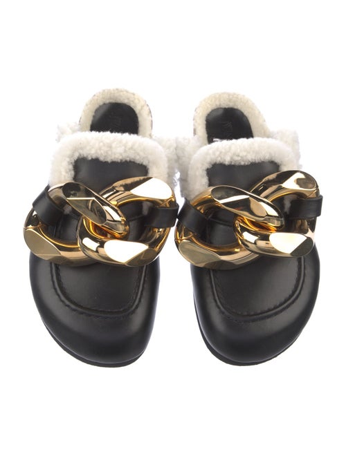 J.W. Anderson Leather Chain-Link Accents Mules