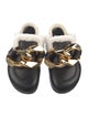 J.W. Anderson Leather Chain-Link Accents Mules