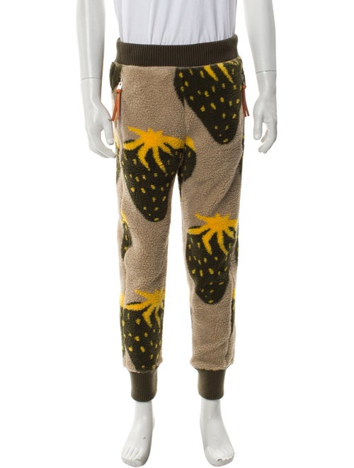 J.W. Anderson Fleece Strawberry Print Printed Pajama Bottoms