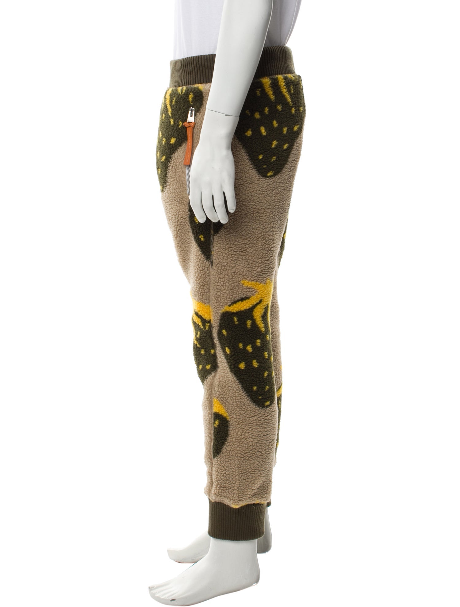 J.W. Anderson Fleece Strawberry Print Printed Pajama Bottoms