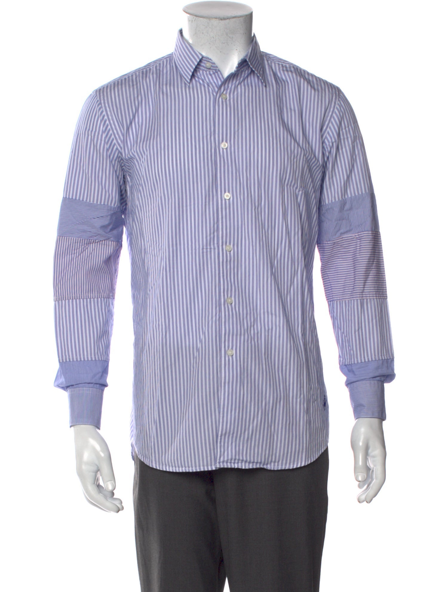 J.W. Anderson Striped Long Sleeve Dress Shirt