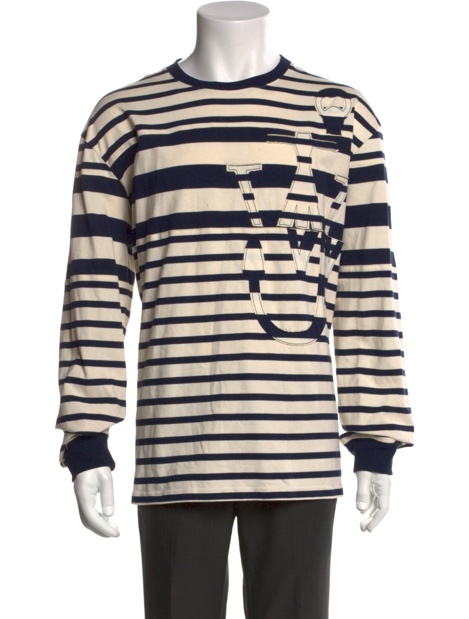 J.W. Anderson Striped Crew Neck T-Shirt