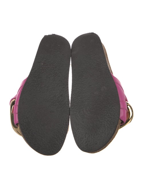 J.W. Anderson Leather Chain-Link Accents Slides