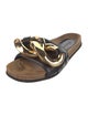 J.W. Anderson Leather Chain-Link Accents Slides