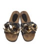 J.W. Anderson Leather Chain-Link Accents Slides