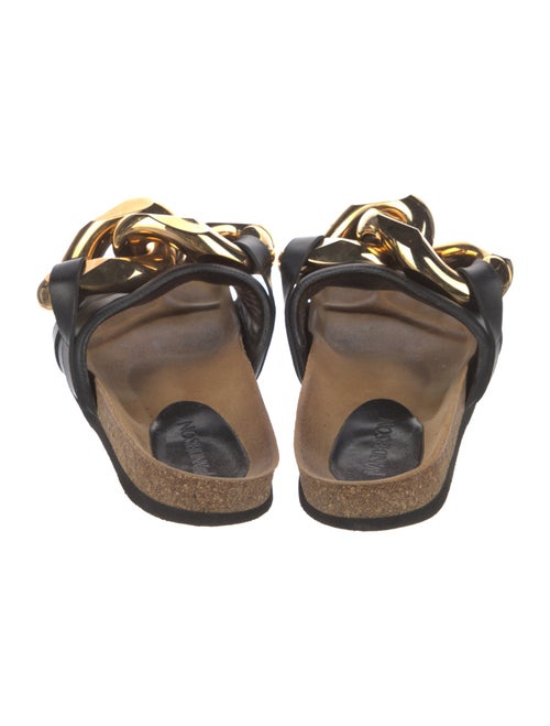 J.W. Anderson Leather Chain-Link Accents Slides