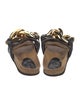 J.W. Anderson Leather Chain-Link Accents Slides