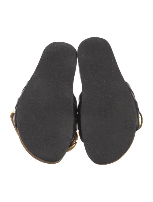 J.W. Anderson Leather Chain-Link Accents Slides