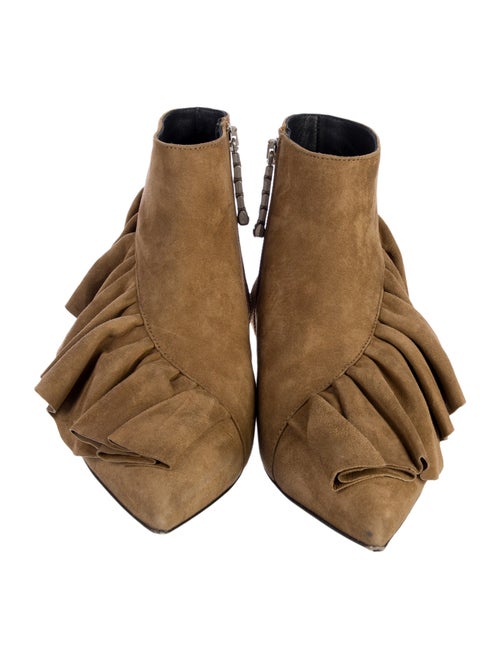 J.W. Anderson Suede Ruffle Embellishment Chelsea Boots