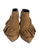 J.W. Anderson Suede Ruffle Embellishment Chelsea Boots