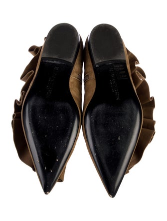 J.W. Anderson Suede Ruffle Embellishment Chelsea Boots