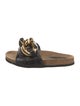 J.W. Anderson Leather Chain-Link Accents Slides