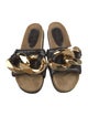 J.W. Anderson Leather Chain-Link Accents Slides
