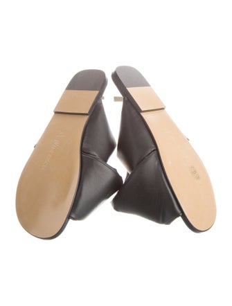 J.W. Anderson Leather Chain-Link Accents Slides
