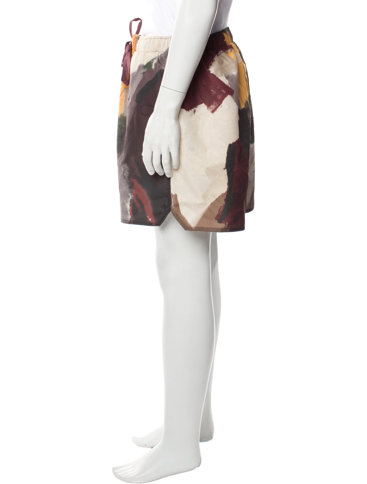 J.W. Anderson Colorblock Pattern Embroidered Accent Swim Trunks w/ Tags