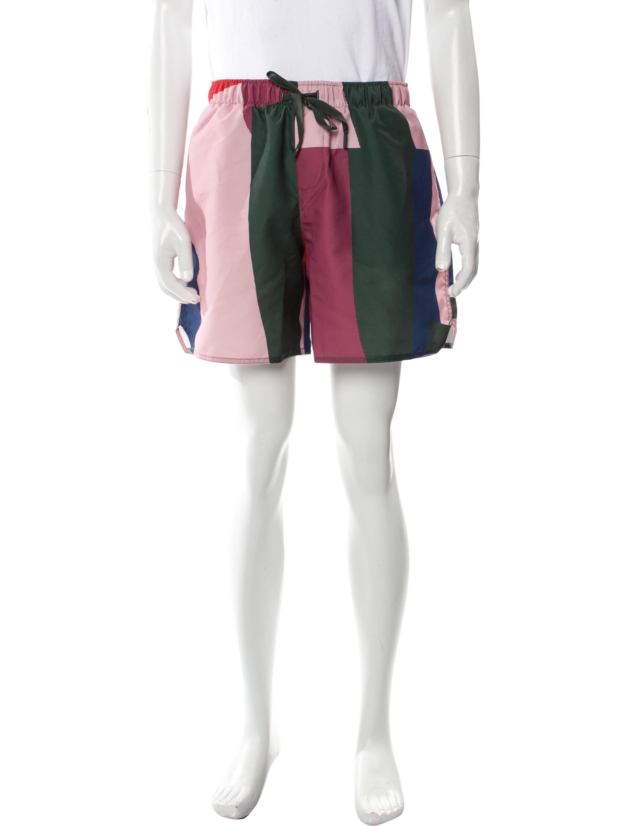 J.W. Anderson Colorblock Pattern Swim Trunks w/ Tags