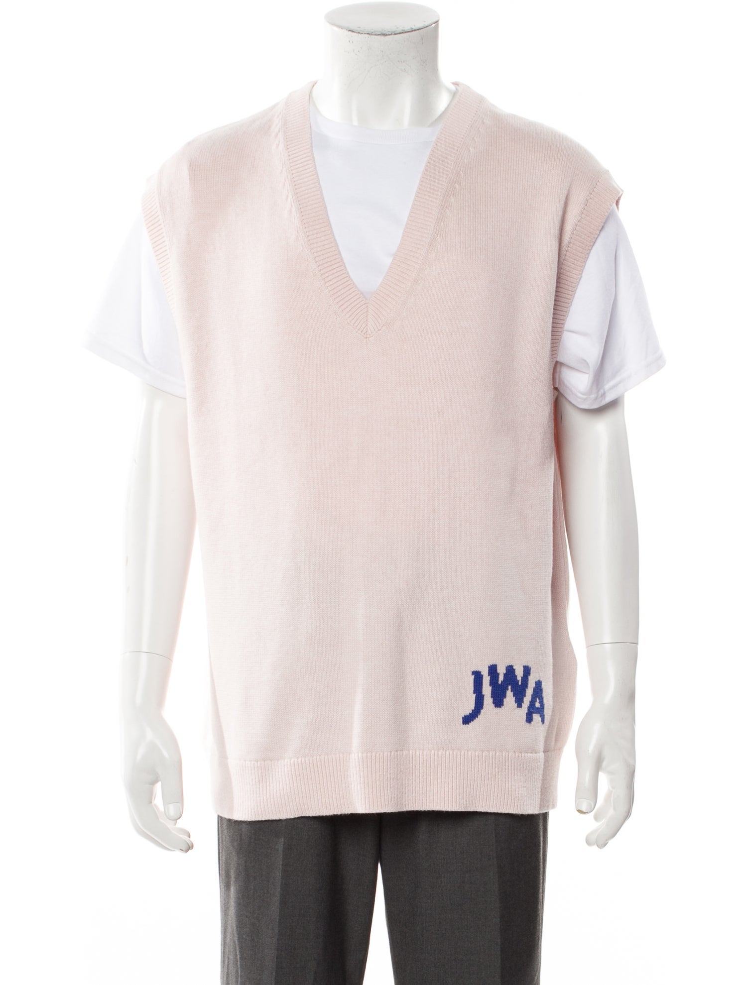 J.W. Anderson Graphic Print V-Neck Sweater Vest w/ Tags