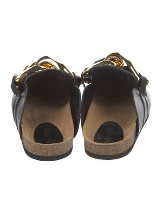 J.W. Anderson Leather Chain-Link Accents Mules