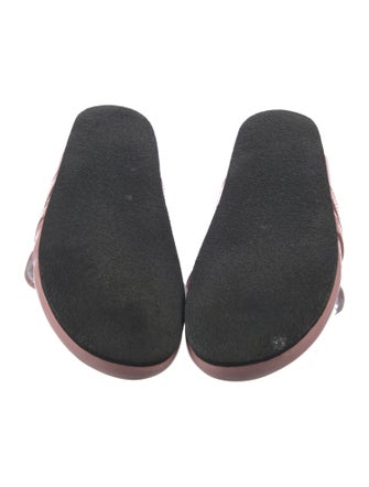 J.W. Anderson Patent Leather Chain-Link Accents Mules