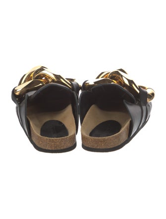 J.W. Anderson Leather Chain-Link Accents Mules