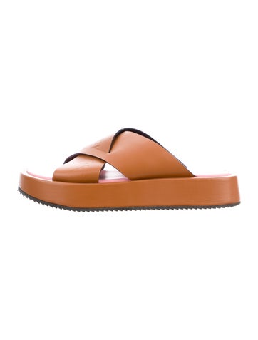 J.w. Anderson Sandals Leather Slides IT 38 | 8
